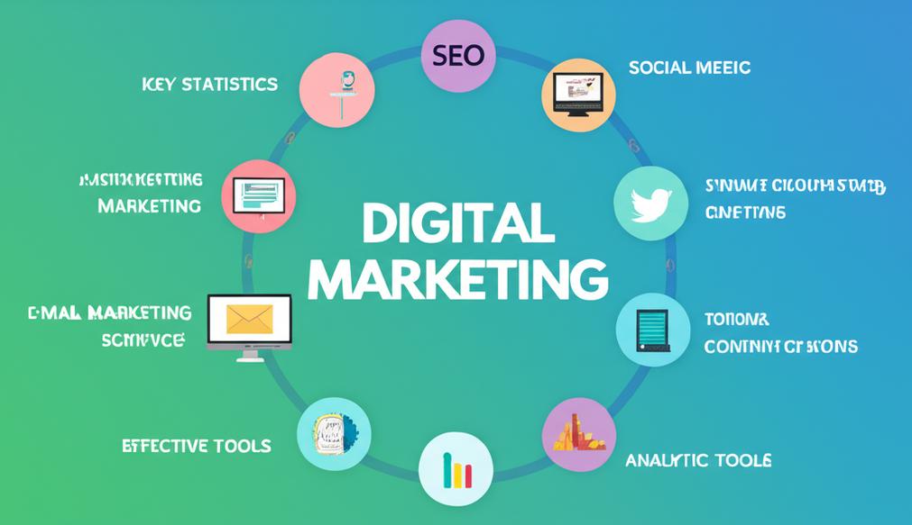 Infographic tổng quan về Digital Marketing
