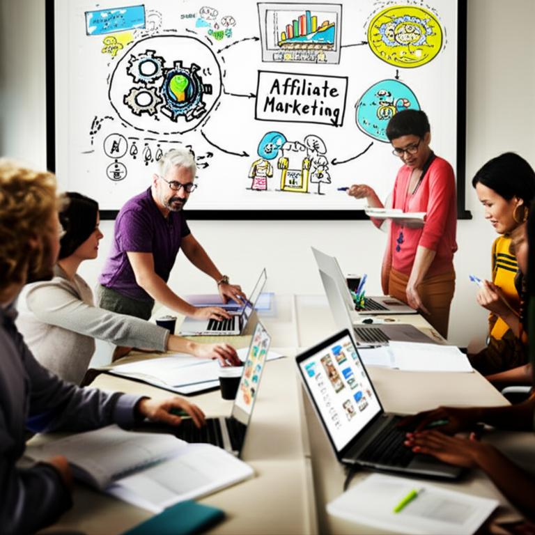 Lớp học affiliate marketing trực tuyến với học viên đa dạng và không khí sôi nổi.