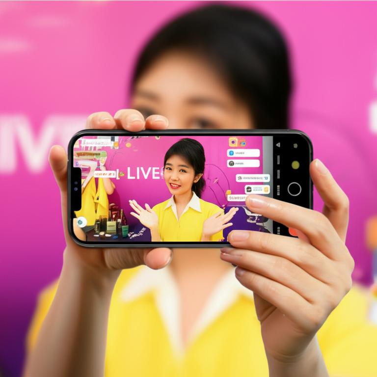 Buổi livestream bán hàng trên Facebook sôi động với người bán tương tác trực tiếp với khán giả.