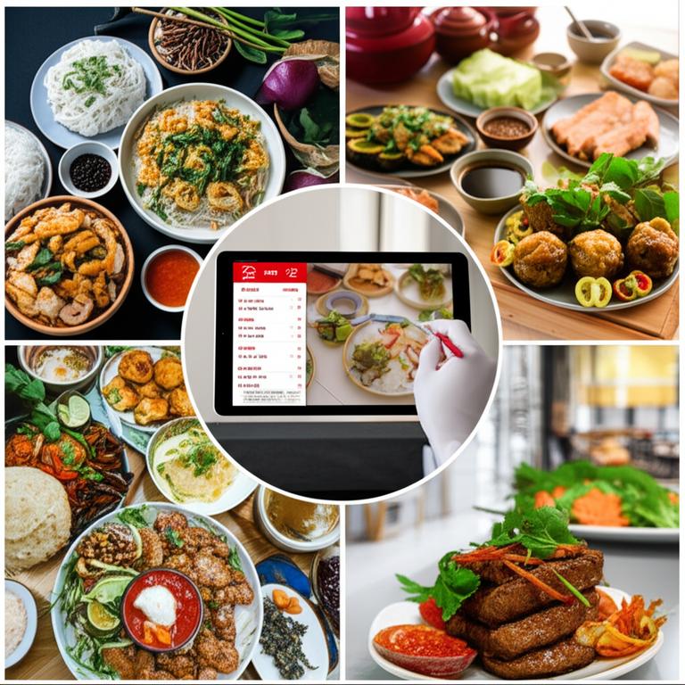 Khám Phá Những Điểm Đến Ẩm Thực Tuyệt Vời: Hướng Dẫn Chi Tiết Từ A Đến Z 7 Bố cục ẩm thực Việt Nam đa dạng, kết hợp giữa món ăn truyền thống và công nghệ hiện đại.