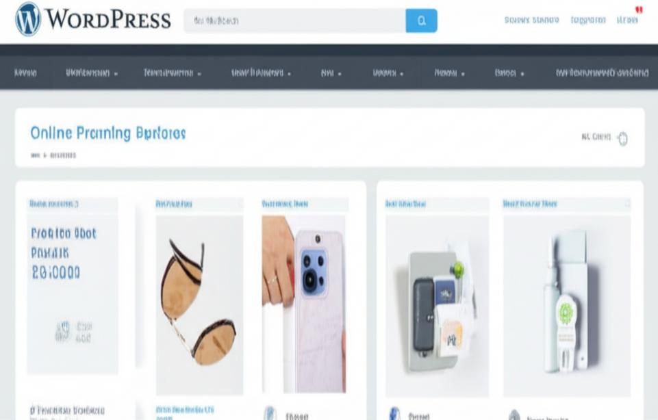 Trang web bán hàng WordPress hiện đại với các yếu tố SEO.