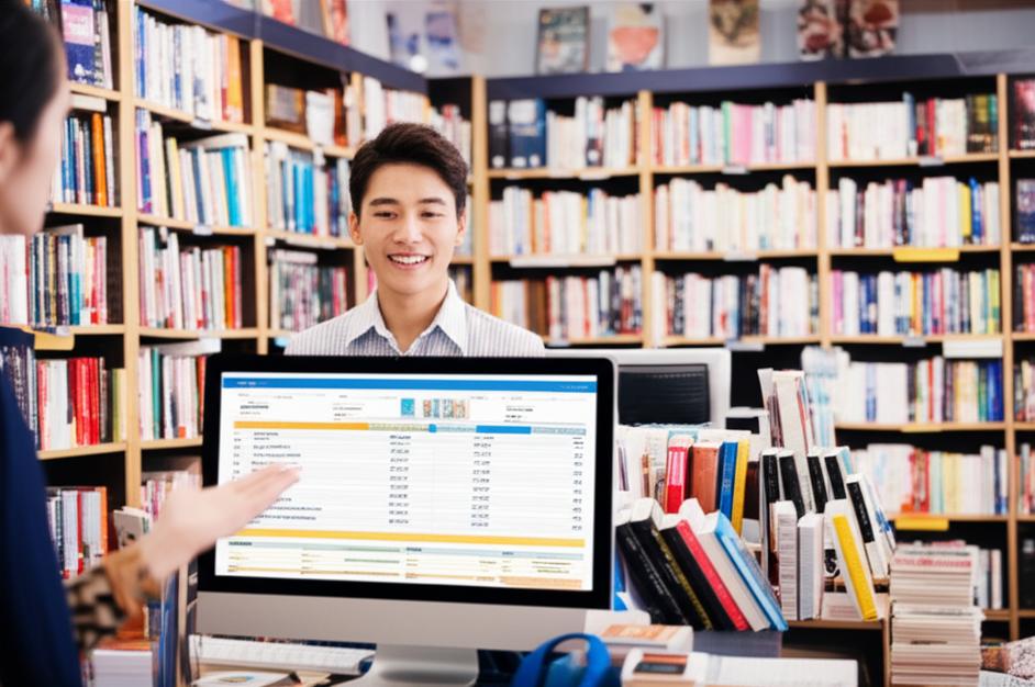 Nhà sách hiện đại với phần mềm quản lý thông minh.