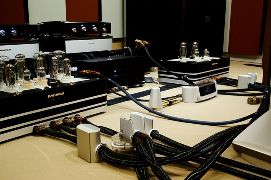 Khám Phá Thế Giới Phụ Kiện Âm Thanh Hi-end: Nâng Tầm Trải Nghiệm Nghe Nhạc 6 Hệ thống âm thanh hi-end sang trọng với phụ kiện cao cấp, thể hiện sự tinh tế và chất lượng âm thanh đỉnh cao.