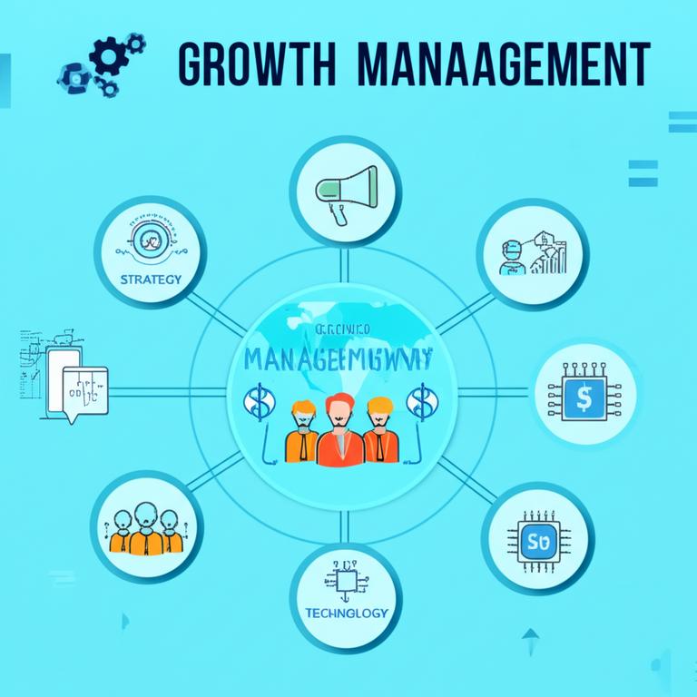 Infographic về quản lý tăng trưởng doanh nghiệp toàn diện.