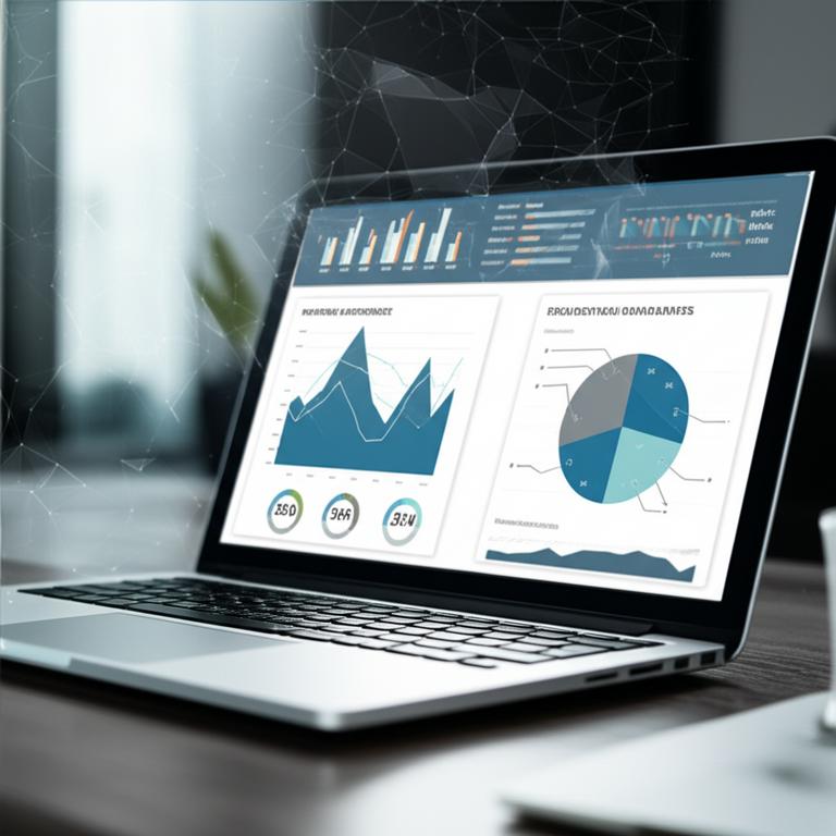 Bảng điều khiển phân tích doanh thu và hiệu suất kinh doanh trực quan.