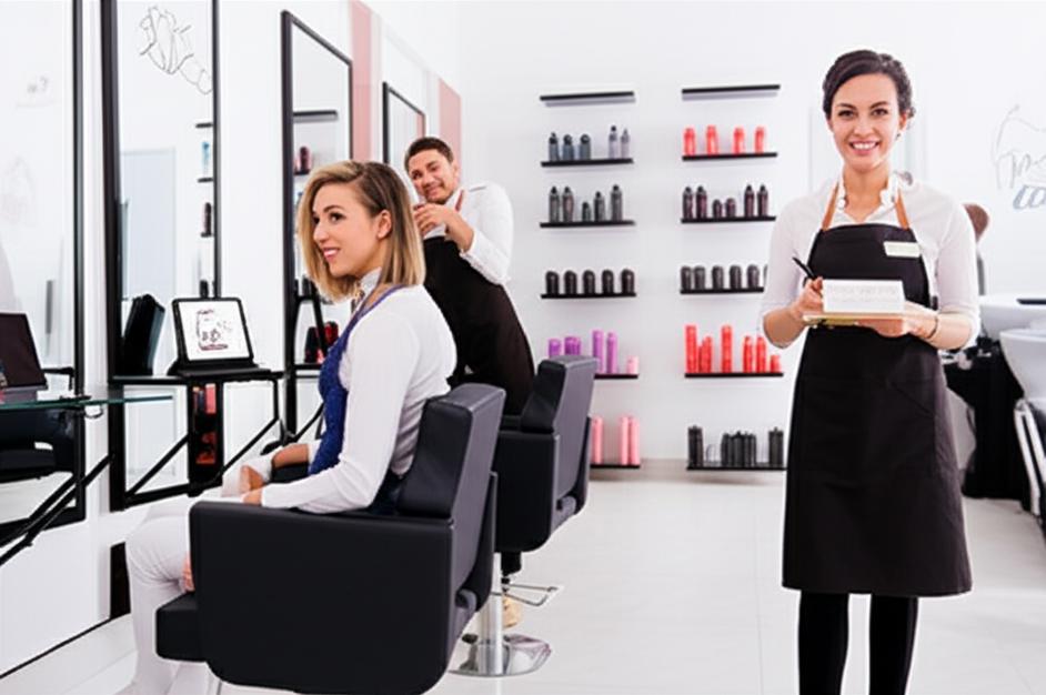 Salon Tóc Đẹp: Khám Phá Bí Quyết Sở Hữu Mái Tóc Ưng Ý 5 Không gian salon tóc hiện đại, chuyên nghiệp, nơi khách hàng nhận tư vấn và trải nghiệm dịch vụ làm đẹp tóc chất lượng cao, hỗ trợ bởi các giải pháp quản lý hiệu quả.