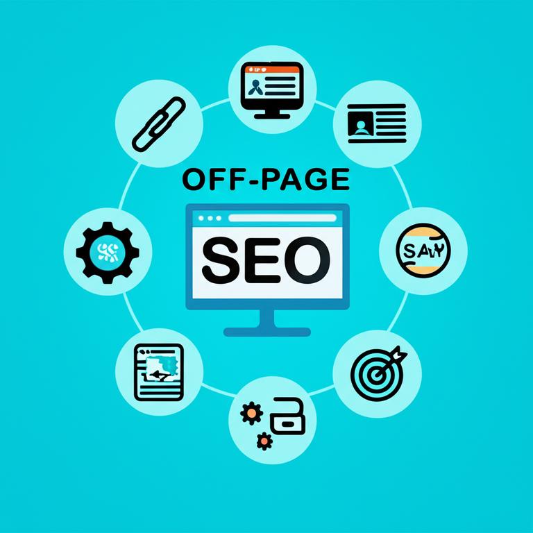 Bí Mật Tối Ưu Hóa SEO Off-Page: Tăng Thứ Hạng Website Hiệu Quả 8 Infographic: SEO Off-Page Components - Backlinks, Social Media, Reviews, Brand Mentions.