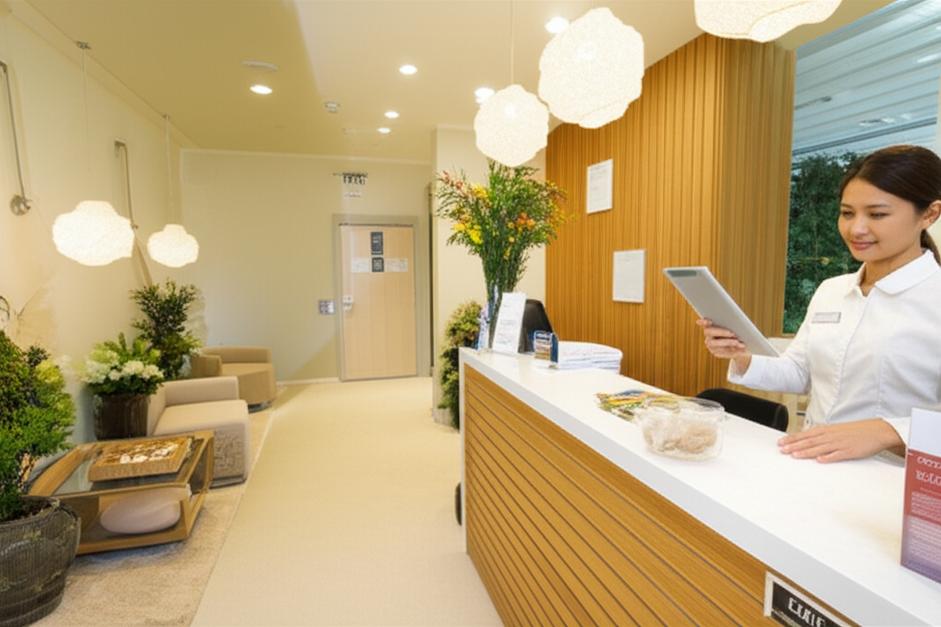 Bí quyết Quản lý Marketing Spa Hiệu quả: Thu hút khách hàng và Tăng doanh thu đột phá 4 Khu vực lễ tân spa hiện đại, kết hợp công nghệ và sự thư giãn.