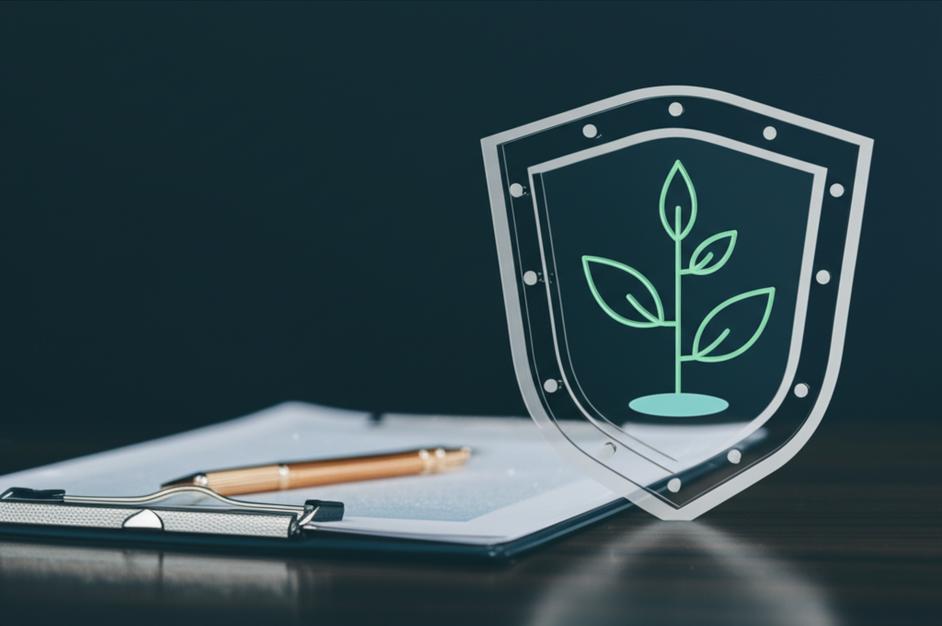 Symbolic image of brand protection and business growth through trademark registration.