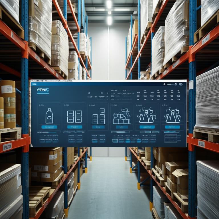 Kho hàng hiện đại với phần mềm quản lý tồn kho đa đơn vị tính của Ebiz.