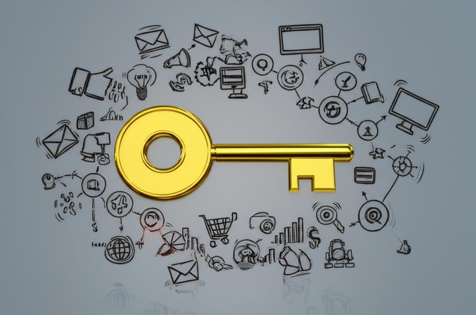 Content Marketing: Chìa Khóa Vàng Thu Hút Khách Hàng Mục Tiêu 3 Chìa khóa vàng - biểu tượng Content Marketing.