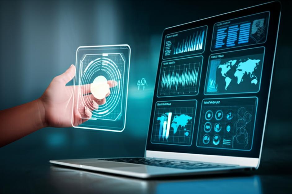 Biểu tượng hiện đại về các giải pháp công nghệ và phát triển doanh nghiệp.