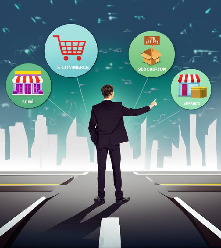 Hình minh họa về sự đa dạng trong mô hình kinh doanh, thể hiện các con đường phát triển và cơ hội mới.