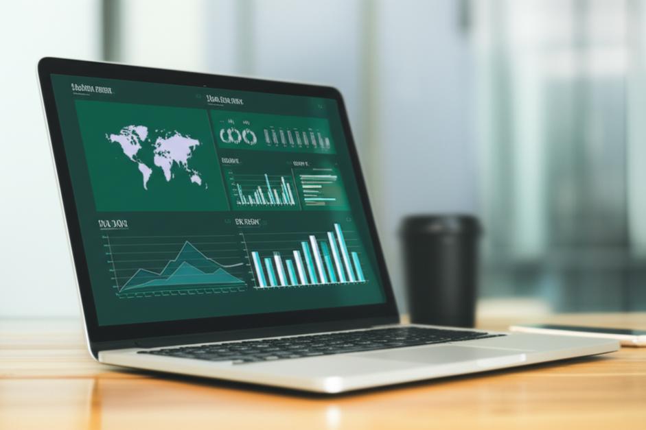 Bí quyết nâng tầm doanh nghiệp: Chọn phần mềm quản lý bán hàng và báo cáo hiệu quả 9 Giao diện phần mềm quản lý bán hàng và báo cáo hiển thị dữ liệu kinh doanh trên laptop.