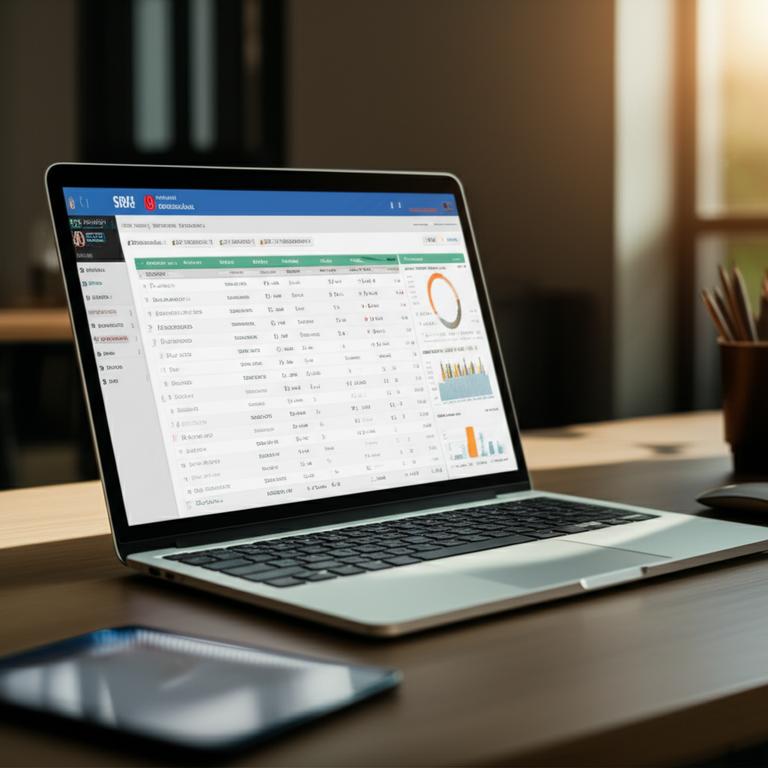 Giao diện phần mềm quản lý khách hàng offline Ebiz trên laptop, thể hiện sự hiệu quả và chuyên nghiệp.