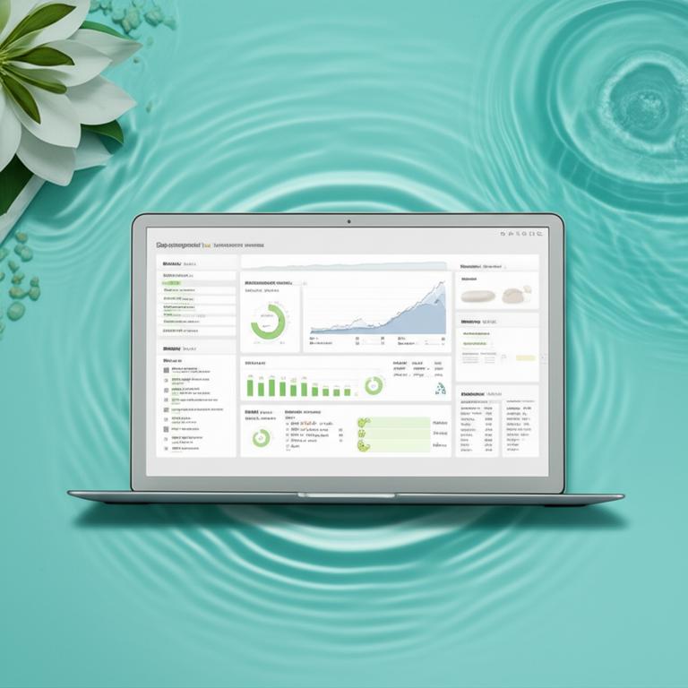 Bí Quyết Nâng Tầm Thẩm Mỹ Viện Độc Lập: Phần Mềm Quản Lý Toàn Diện 4 Bảng điều khiển phần mềm quản lý spa Ebiz hiển thị thông tin kinh doanh cốt lõi.