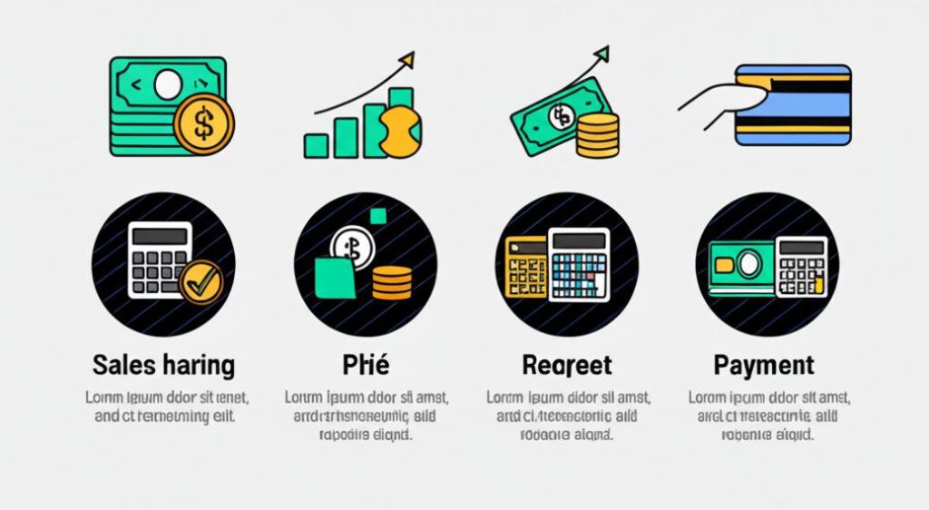 Thanh toán hoa hồng: Hướng dẫn chi tiết và giải pháp tối ưu cho doanh nghiệp 3 Infographic minh họa quy trình thanh toán hoa hồng.
